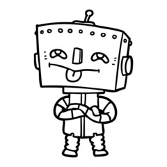 cartoon robot
