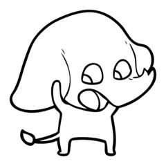 cute cartoon elephant