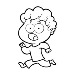 cartoon man gasping in surprise