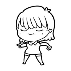 cartoon woman