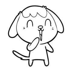 cute cartoon dog