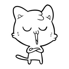 cartoon cat singing