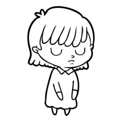 cartoon woman