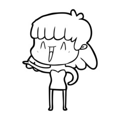 cartoon woman
