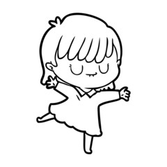 cartoon woman