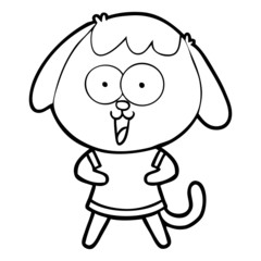 cute cartoon dog