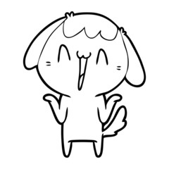 cute cartoon dog
