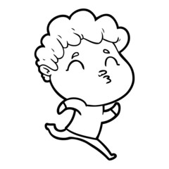 cartoon man pouting