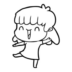 cartoon woman