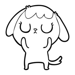 cute cartoon dog