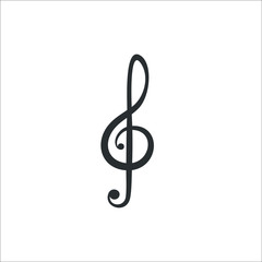 Fototapeta premium Music key. Treble clef