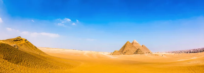 Papier Peint photo autocollant Egypte Grandes pyramides de Gizeh, Egypte