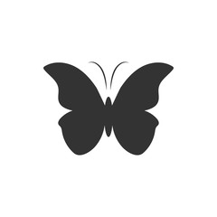 Butterfly silhouette logo icon template
