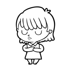 cartoon woman