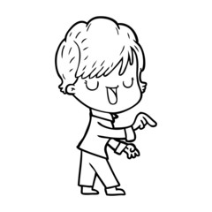 cartoon woman talking