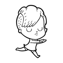 cartoon woman