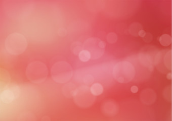 Pink blurred light background with bokeh effect