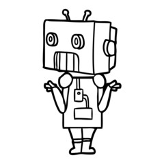 cartoon robot
