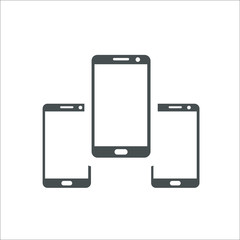 Smartphone icon.  Illustration