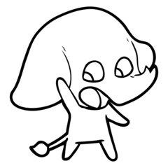 cute cartoon elephant