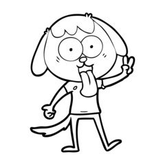 cute cartoon dog
