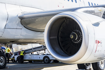 Obraz premium Plane Tubine engine