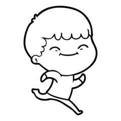 cartoon happy boy