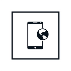 Phone icon.  Illustration
