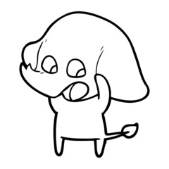 cute cartoon elephant