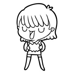 cartoon woman