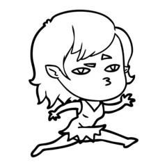 cartoon vampire girl