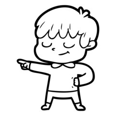 cartoon happy boy