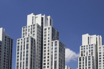 Fototapeta na wymiar View of modern residential buildings.