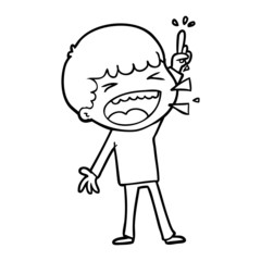 cartoon laughing man