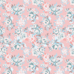 Fototapeta na wymiar watercolor floral pattern