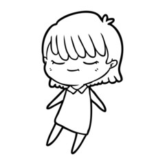 cartoon woman