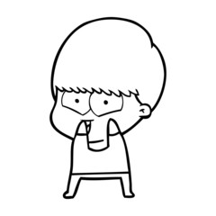 cartoon happy boy
