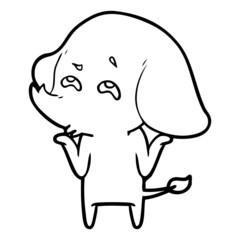 cartoon elephant remembering