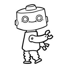cartoon robot