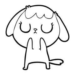 cute cartoon dog