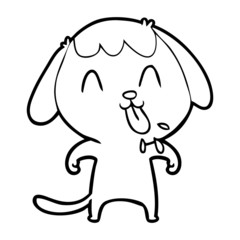 cute cartoon dog