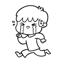 cartoon boy crying