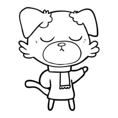 cute cartoon dog