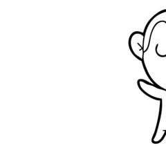 cartoon monkey