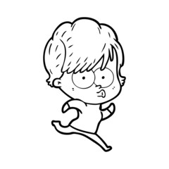 cartoon woman