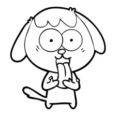 cute cartoon dog