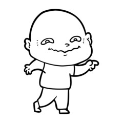 cartoon creepy guy