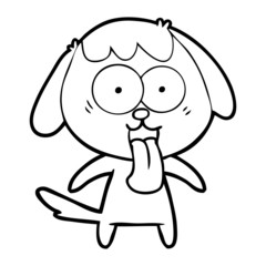 cute cartoon dog