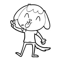 cute cartoon dog