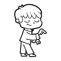 cartoon happy boy